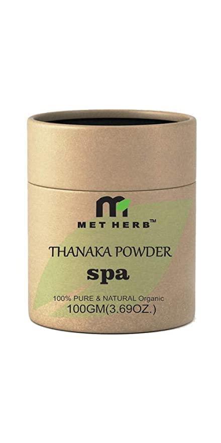 Met Herb Met Herb Metherb Thanaka Powder for Permanent hair removal 100g Eco Friendly Packing Brown ABL092 0