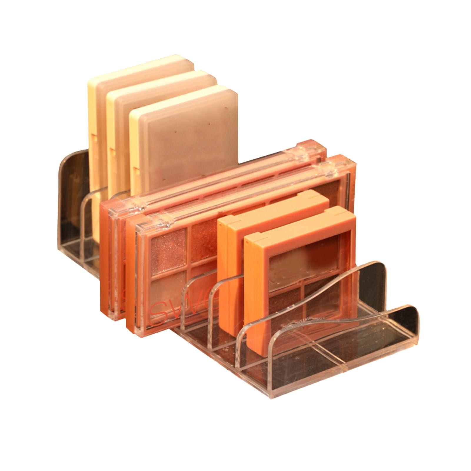 SUNFECILI SUNFECILI Eyeshadow Palettes Organizer Makeup Palette Organizer Clear Divided Makeup Palettes Storage Rack Eyeshadow Palette Pallet Holder for Dressing Table