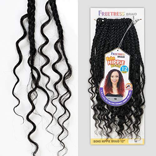MilkyWay FreeTress Crochet Braids Boho Hippie Braid 12" (5-PACK, 2)