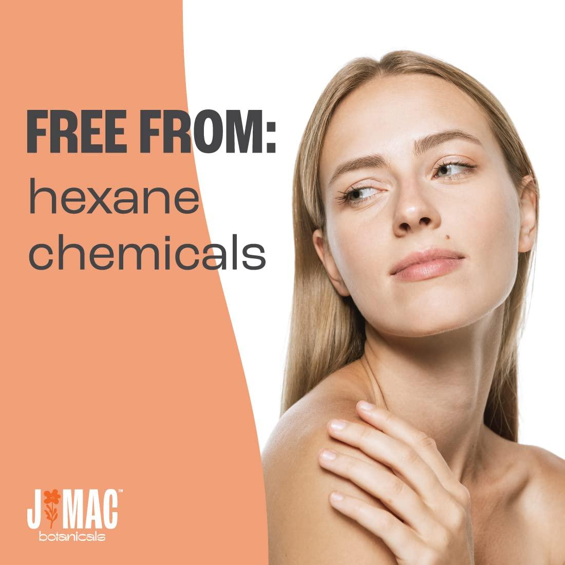 J MAC BOTANICALS Organic Castor Oil, Cold Pressed (16 oz) BPA Free, Castor hexane free, for face, skin, eyelashes, Certified USDA Organic