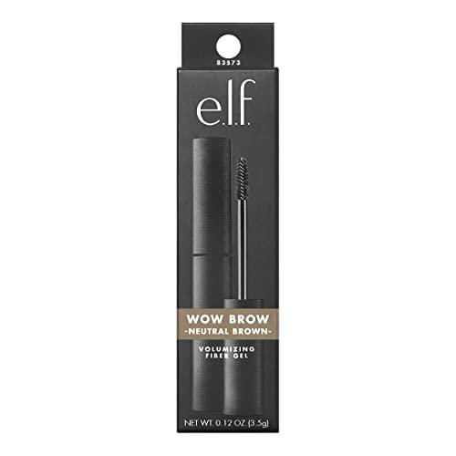 e.l.f. e.l.f. Cosmetics E.l.f. wow brow gel, fiber-infused formula, neutral brown, 0.12 Ounce, Neutral Brown, 0.123 Ounce