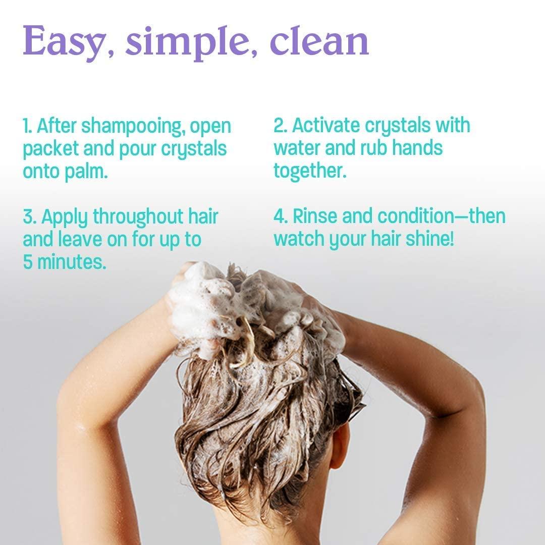 Malibu C Malibu C Hard Water Wellness Hair Remedy - Removes Hard Water Deposits & Impurities from Hair - Contains Vitamin C Complex for Shiny Hair + Vibrancy - Hard Water Hair Products (12 Packets)