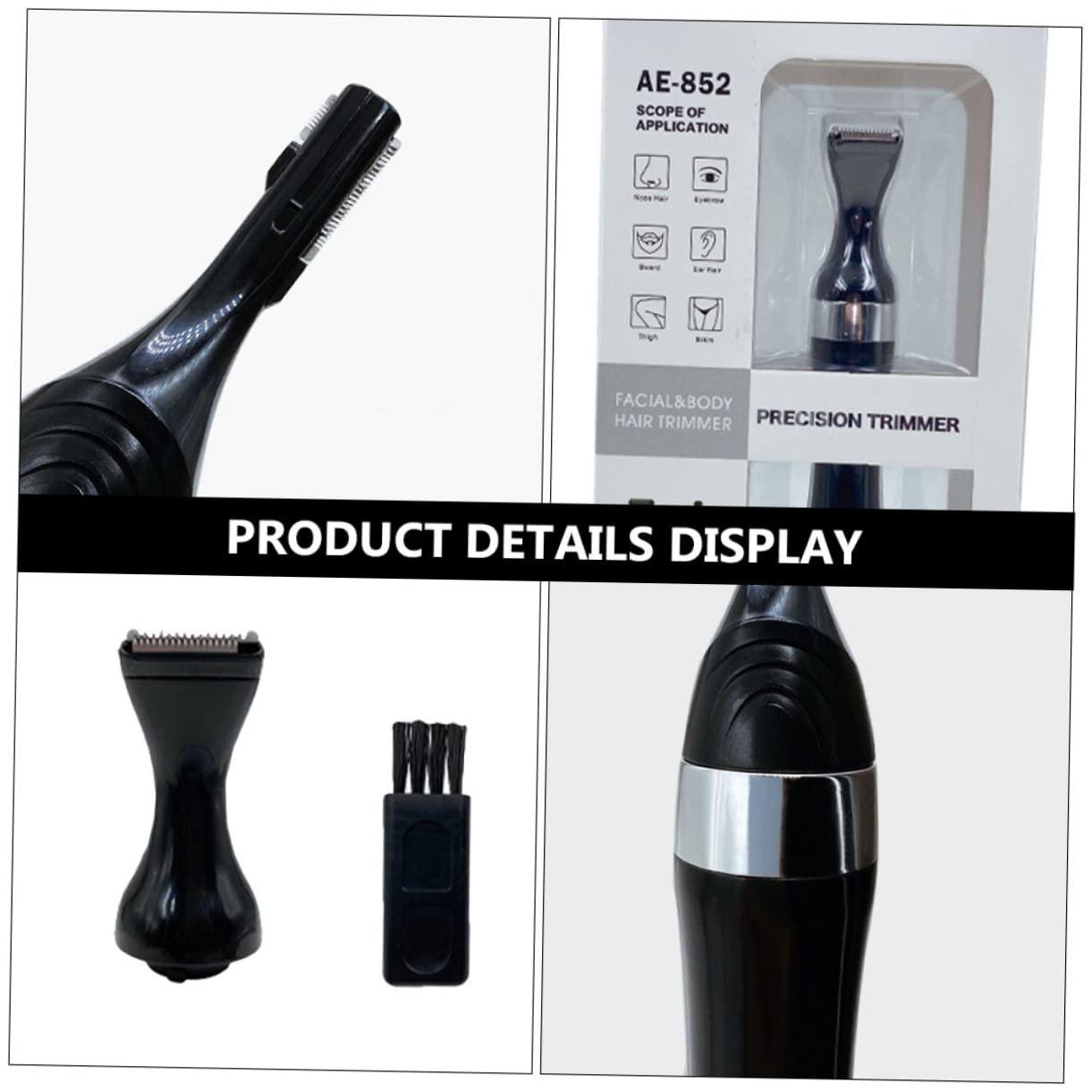 Ipetboom Ipetboom Men\'s Women\'s Electric Eyebrow Shaver Facial Hair Removal Nose Hair Trimmer Comfortable Grip Water-Resistant