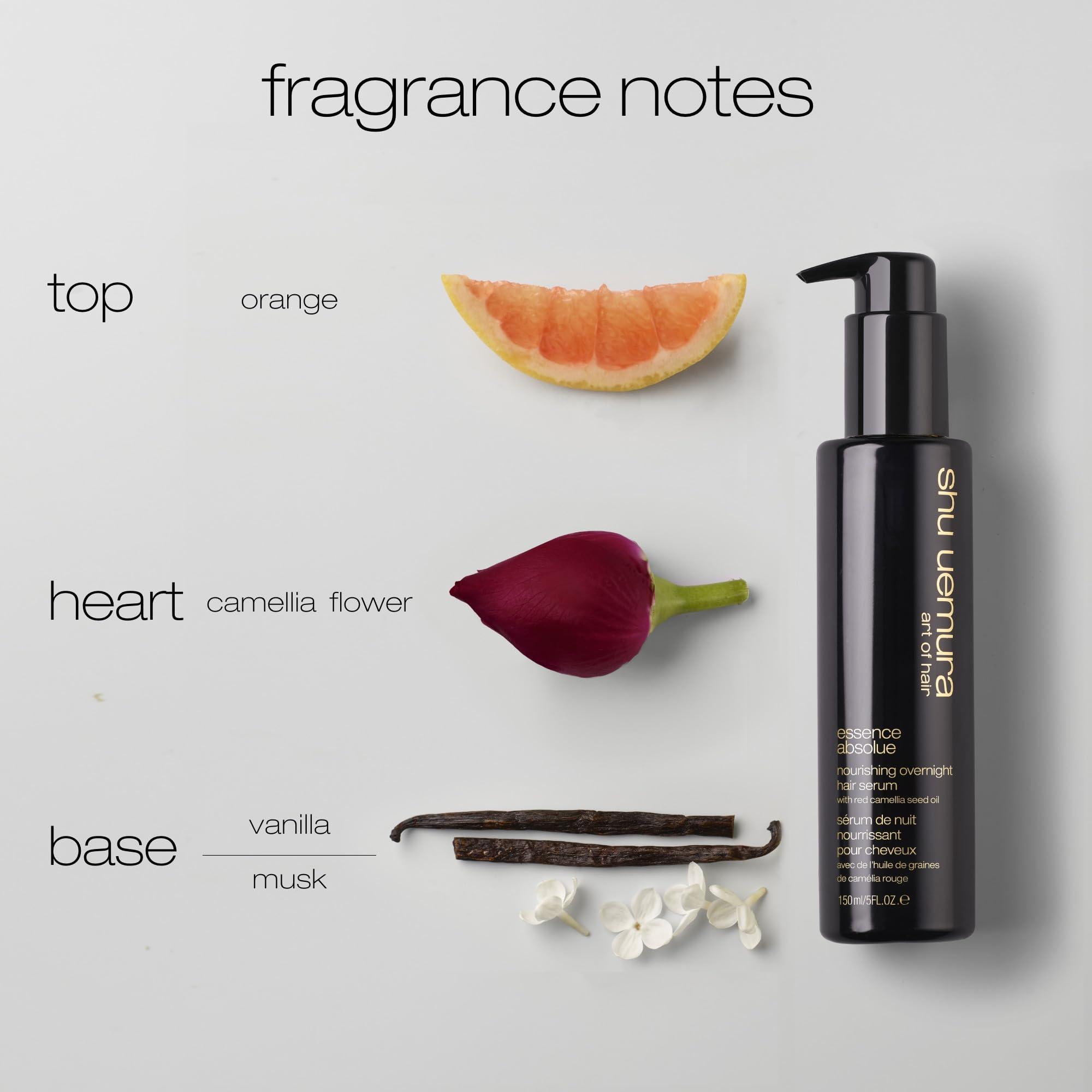 shu uemura art of hair Shu Uemura Essence Absolue Nourishing Overnight Hair Serum | Hydrates, Nourishes, and Detangles | Reduces Frizz and Enhances Shine | Lightweight Formula Absorbs Overnight