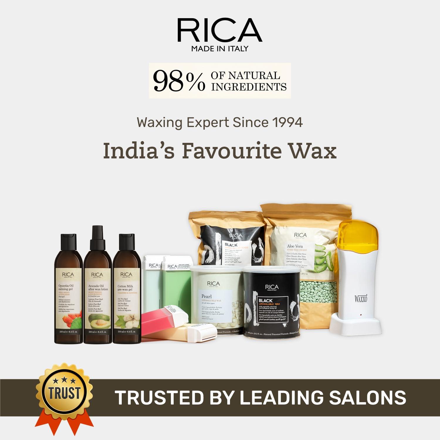 Rica RICA Brazilian Wax with Avocado Butter - Made in Italy - For Bikini & Face Wax (28.2 OZ)
