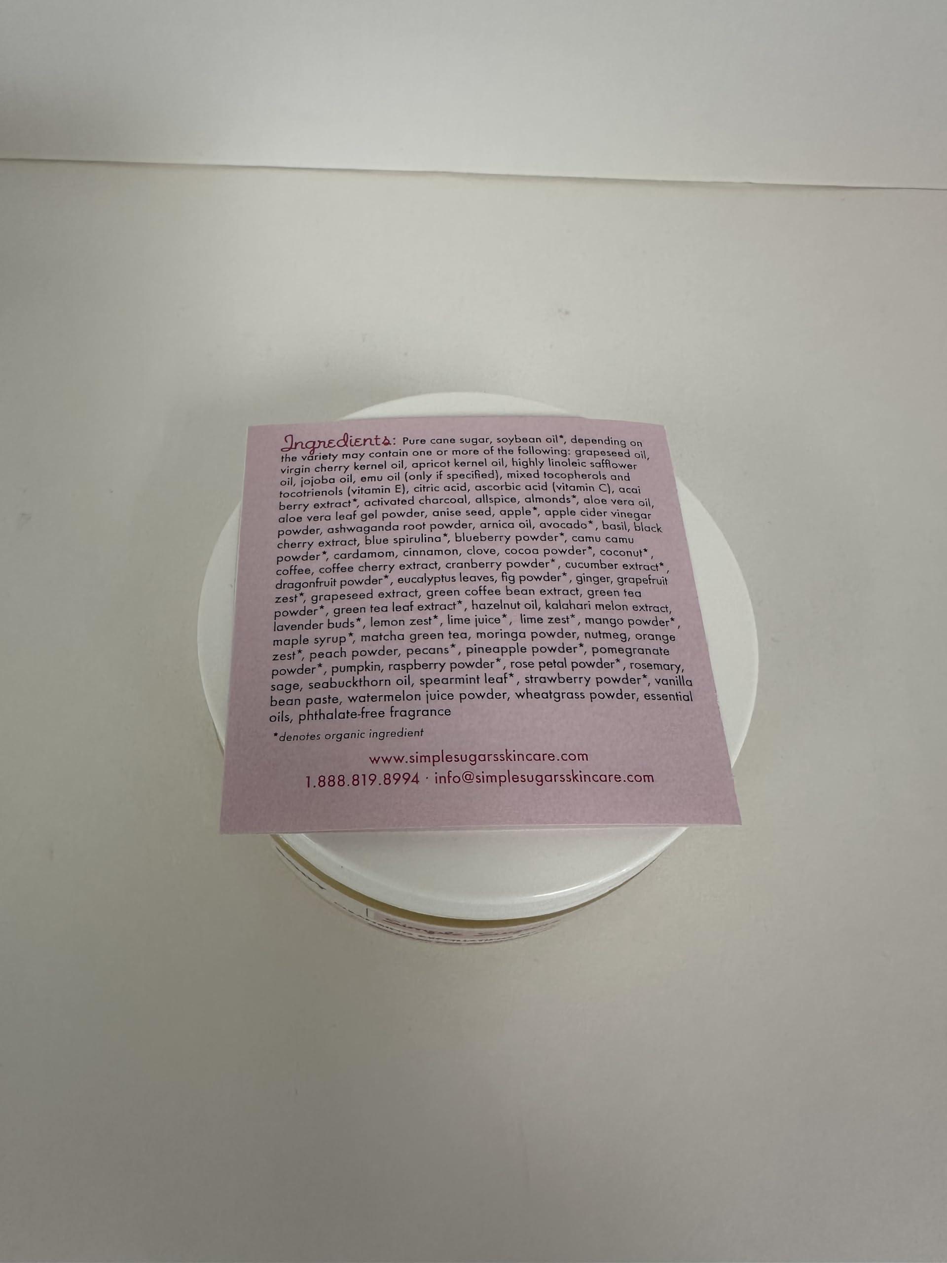 Simple Sugars Simple Sugars Sweet Relief Body with Arnica Oil - Cleansing Exfloiating Moisturizer Safe for Sensitive Skin, Eczema, Psoriasis, Dry Skin, KP