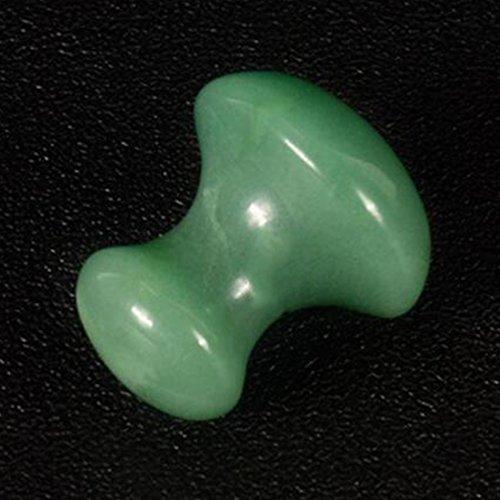 fengshuisale Feng Shui Gua Sha Facial Scraping Massage Tool Hand Made Natural Jade Green Guasha Board Spa Acupuncture Therapy Massage Stones-Set of 3 W3428