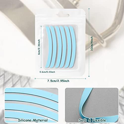 CANIPHA 24Pcs Lash Lift Rods Ribbon Kit, Reusable Lash Lift Pads Lash Lift Tool, Soft Pads Silicone Perm Ribbon Eyelash Lifting Compensator, Eyelash Tapes Makeup Beauty Tools for Eyelashes Lifting (4 Colors)