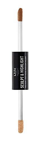 NYX PROFESSIONAL MAKEUP NYX PROFESSIONAL MAKEUP Sculpt & Highlight Face Duo, Almond Light , 1 Set, 0.17 Ounce (SHFD02)