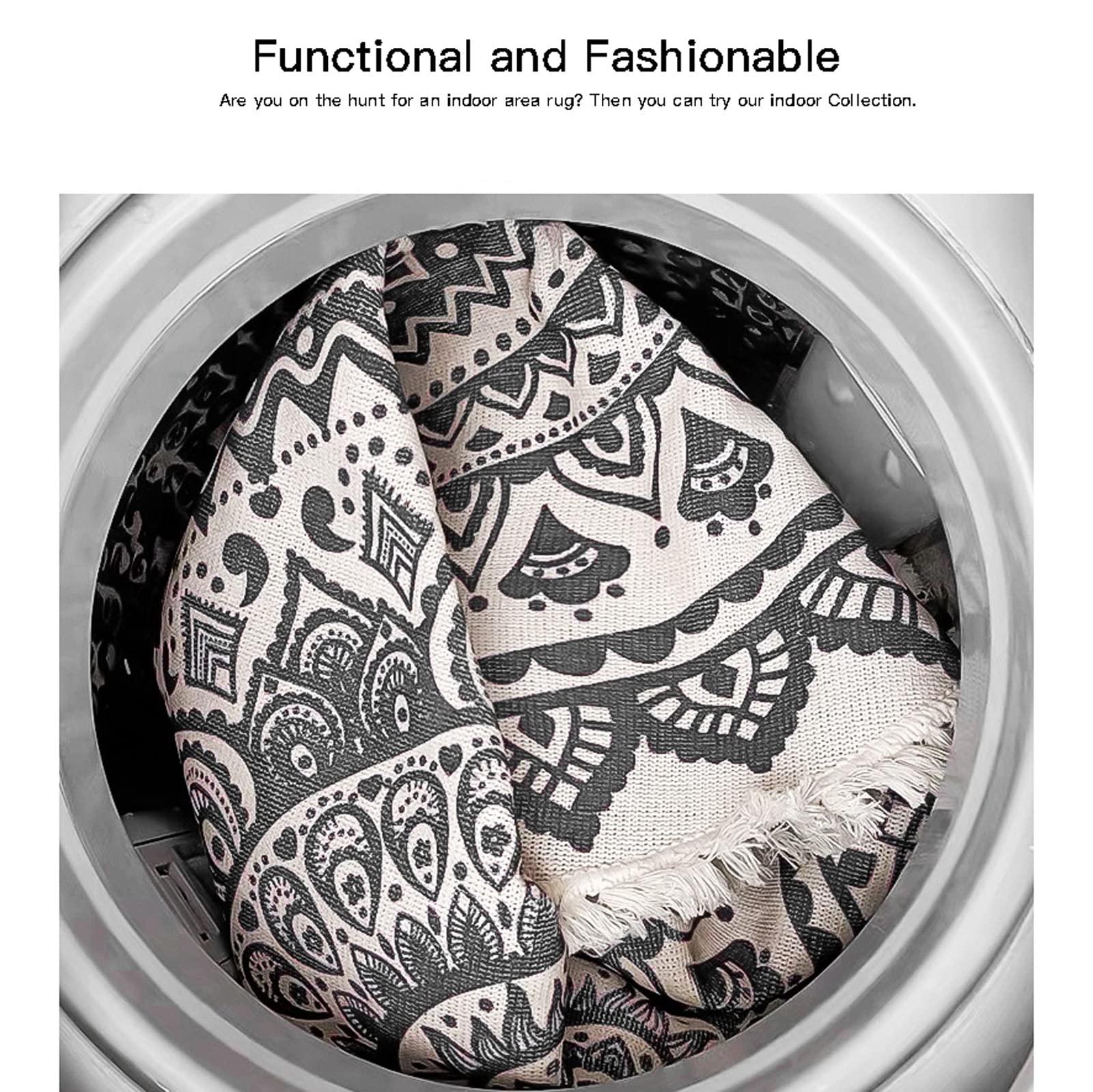 HMCUIQI HMCUIQI Tapis Chambre 200CM, Tapis De Salon Doux À Poils Courts, Tapis Moderne, Tapis Antidérapant Intérieur Moelleux, Moderne Idéal, Pour Salon, Chambre À Coucher, Couloir (A 200CM)