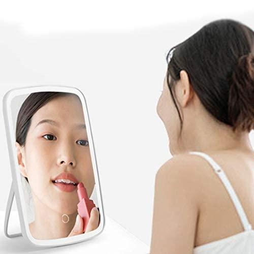 Pkfinrd Pkfinrd Makeup Light LED Mirror Touch Switch 3-Level Adjustment Fill Light Mirror Desktop Makeup Tool Portable Folding Stand