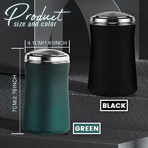 CHENTIAN Pocket Size Washable Electric Razor, Mini Portable Electric Shaver for Men, Small Form Factor But Clean Shave, Easy to Clean, Suitable for Carrying Around. (2 Color)