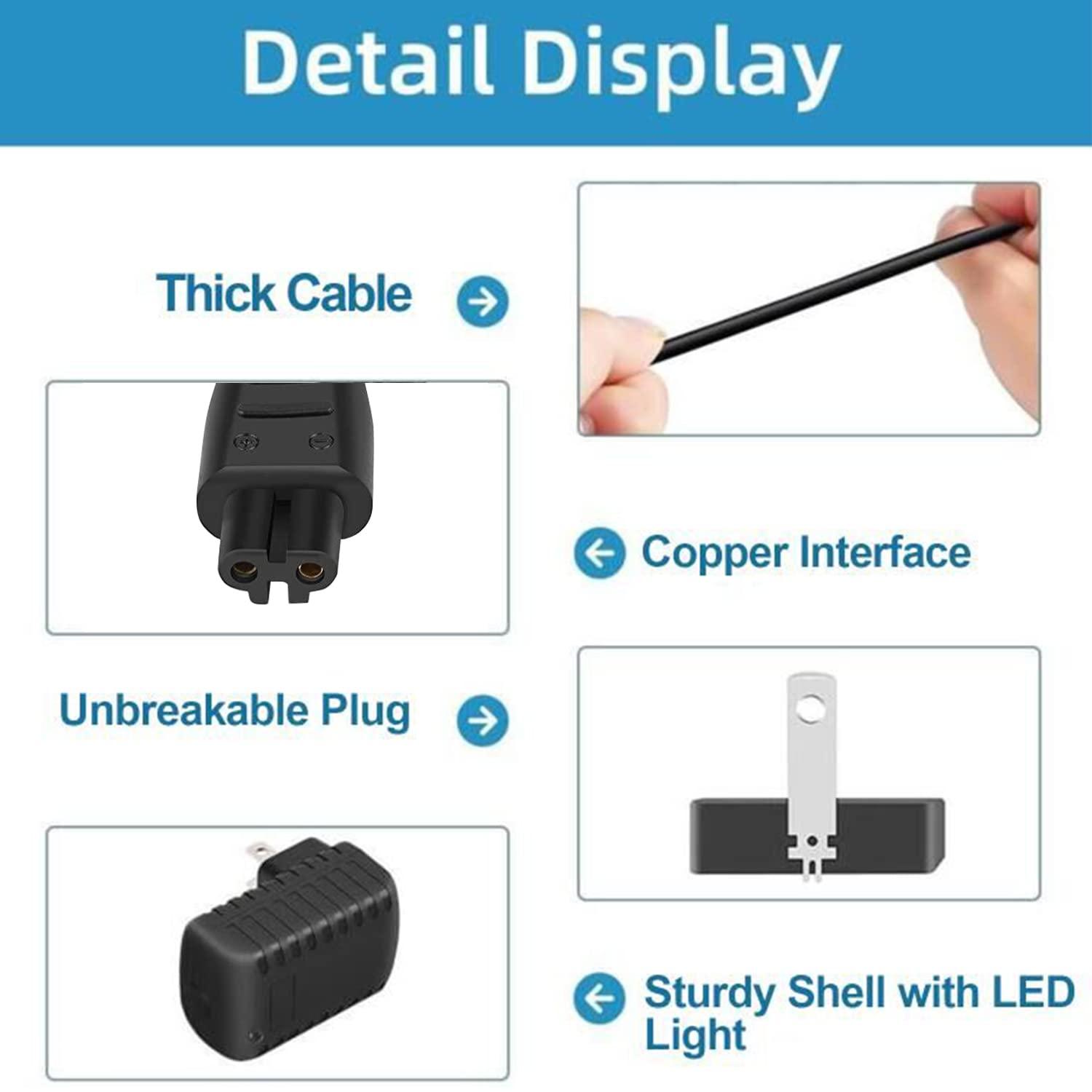 YANZHI Charger for Remington Shaver Replacement Remington HC4250 PG6171 PF7500 PF7600 PG6250 PA-0510N Beard Trimmer Charger Remington Hair Clipper Wall Power Supply Cord 5V Adapter