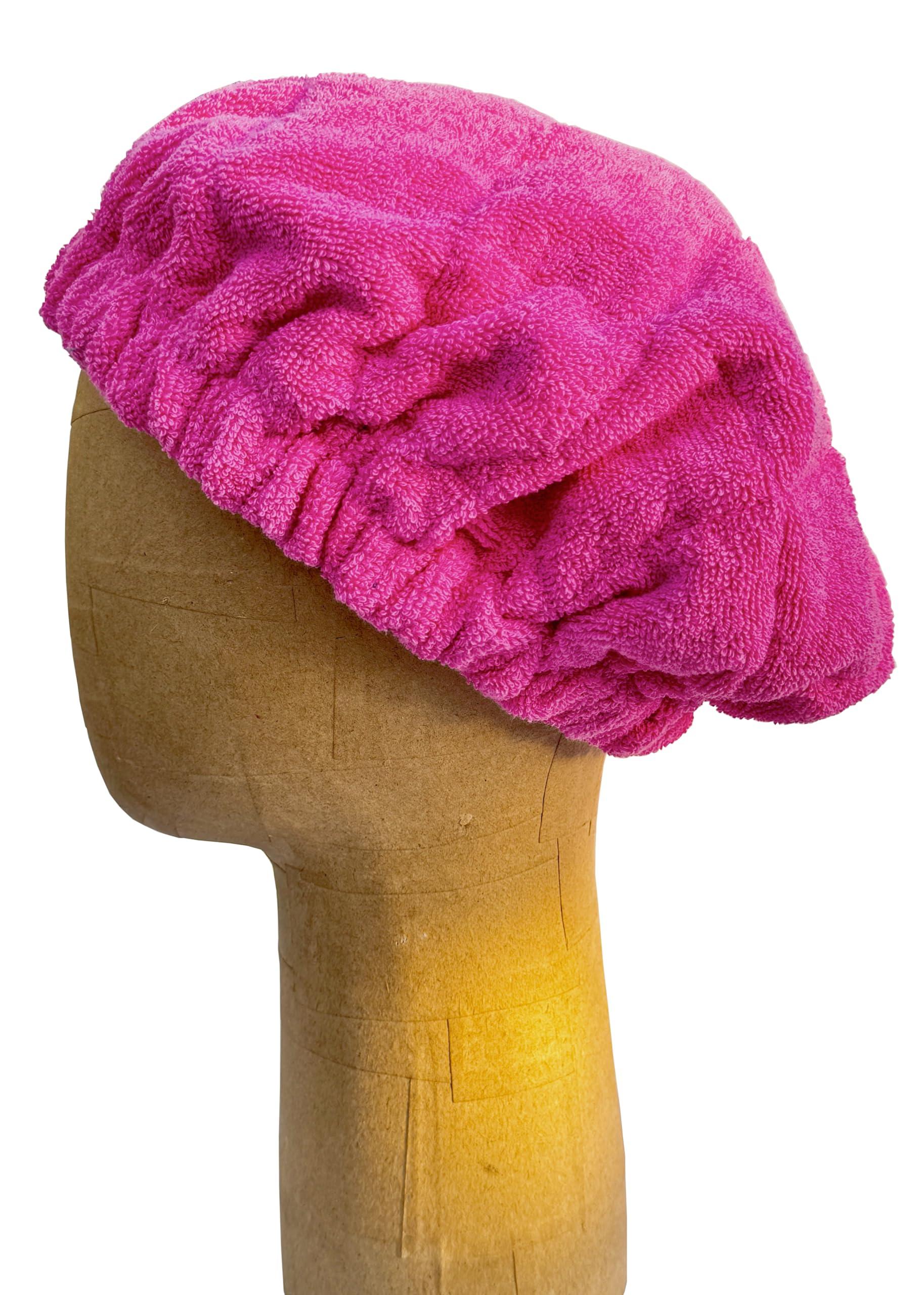 AKISS AKISS Flaxseed Deep Conditioning Heat Cap Portable Microwave Hot Bonnet Therapy Hair care Cap For Women (Fushcia/Flowers, Large)