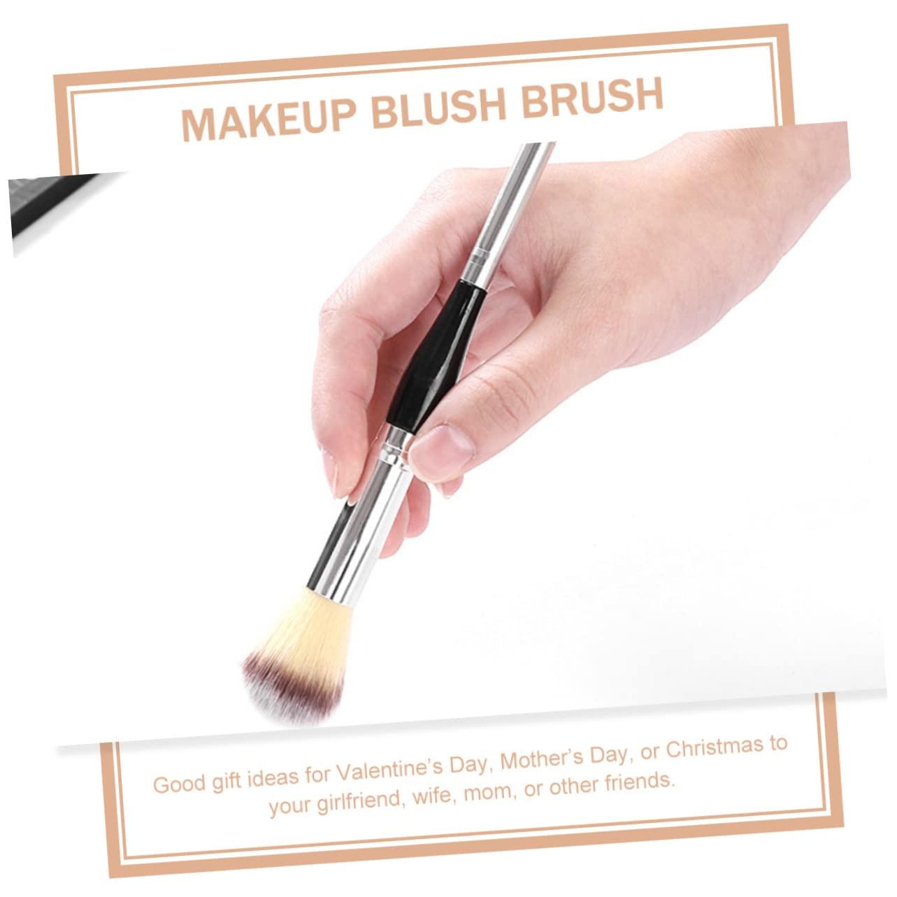 Mikinona Mikinona Duo Foundation Makeup Brush Double Headed Makeup Brush 2PCS Loose Powder Brush Blending Eye Shadow Brush Makeup Tool Kit