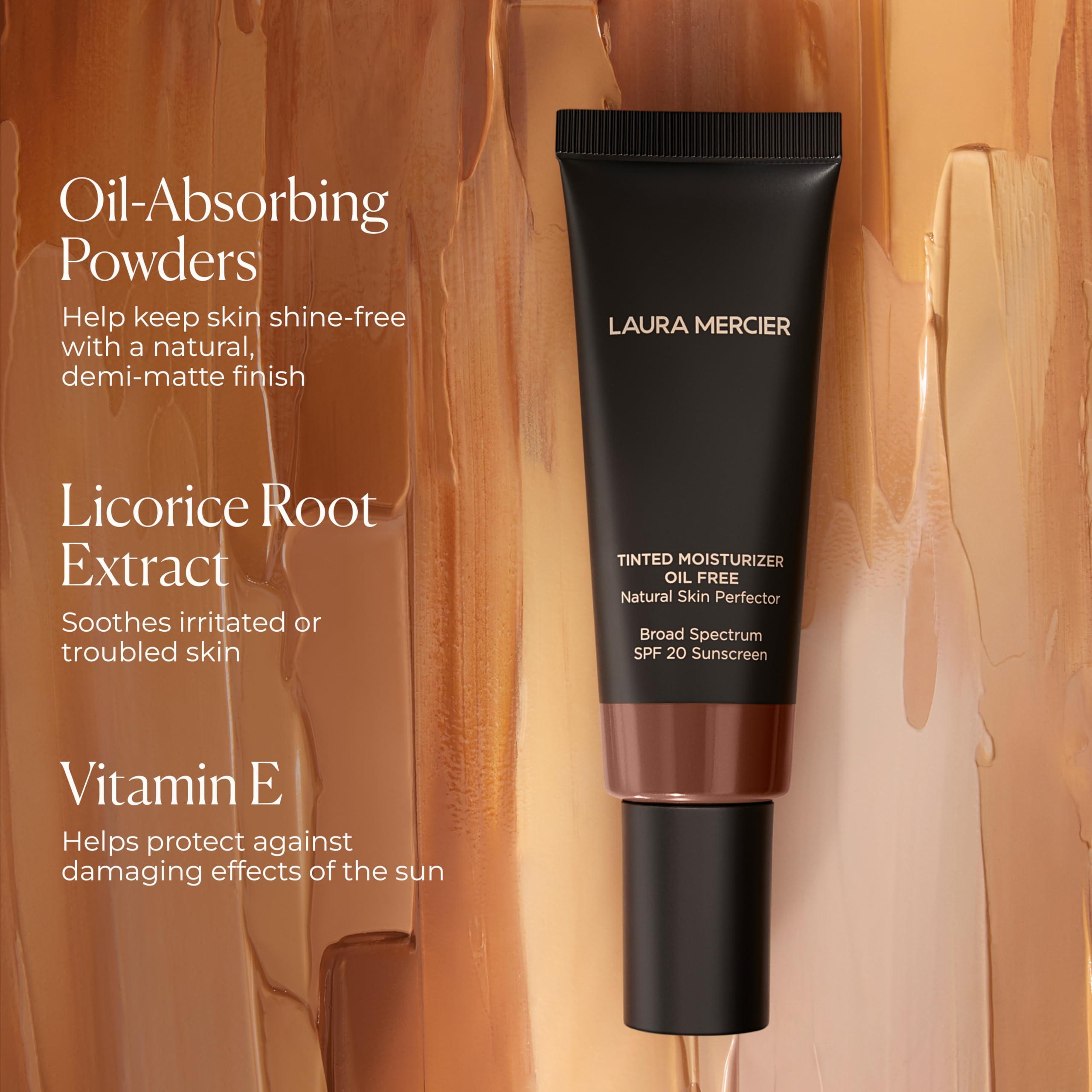 Laura Mercier Laura Mercier Tinted Moisturizer Oil Free Natural Skin Perfector with SPF 20: All Day Shine Control, Sheer Coverage, Blurred Matte Finish, For Oily Skin, Skin Tint, Pearl