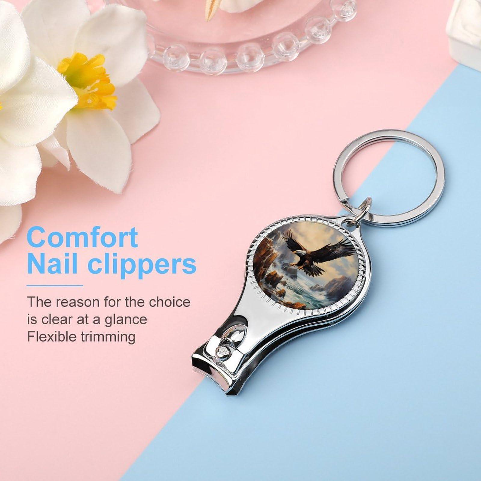 aYTAIbaa Bald Eagle Nail Clippers Toenail Clipper Cutters Professional Nail Trimmer Nail Cuticle Cutter for Women Men