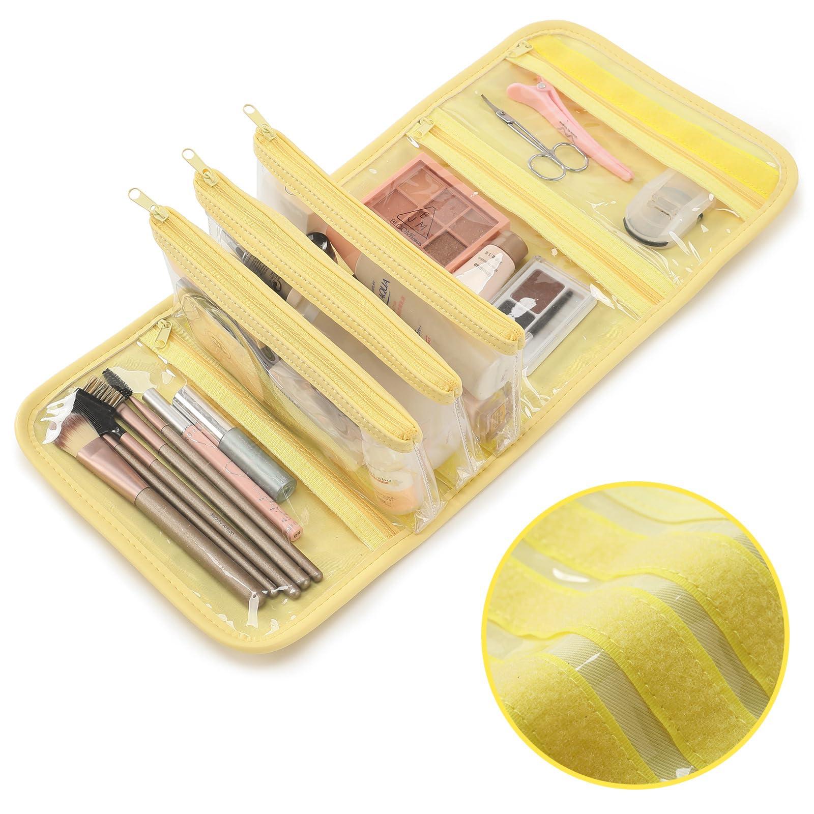 VanFn VanFn Jewelry Rolls & Cosmetic Bag, Travel Jewelry Organizer Roll, Makeup Bag Toiletry Bag for Girls Make Up Bag Brush Bags P.Travel Series