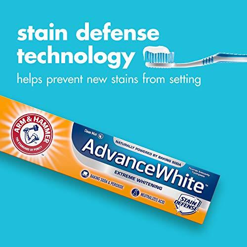 Arm & Hammer ARM & HAMMER Advanced White Extreme Whitening Toothpaste, TRIPLE PACK (Contains Three 6 Ounce Tubes) -Clean Mint - Fluoride Toothpaste (Pack of 3)