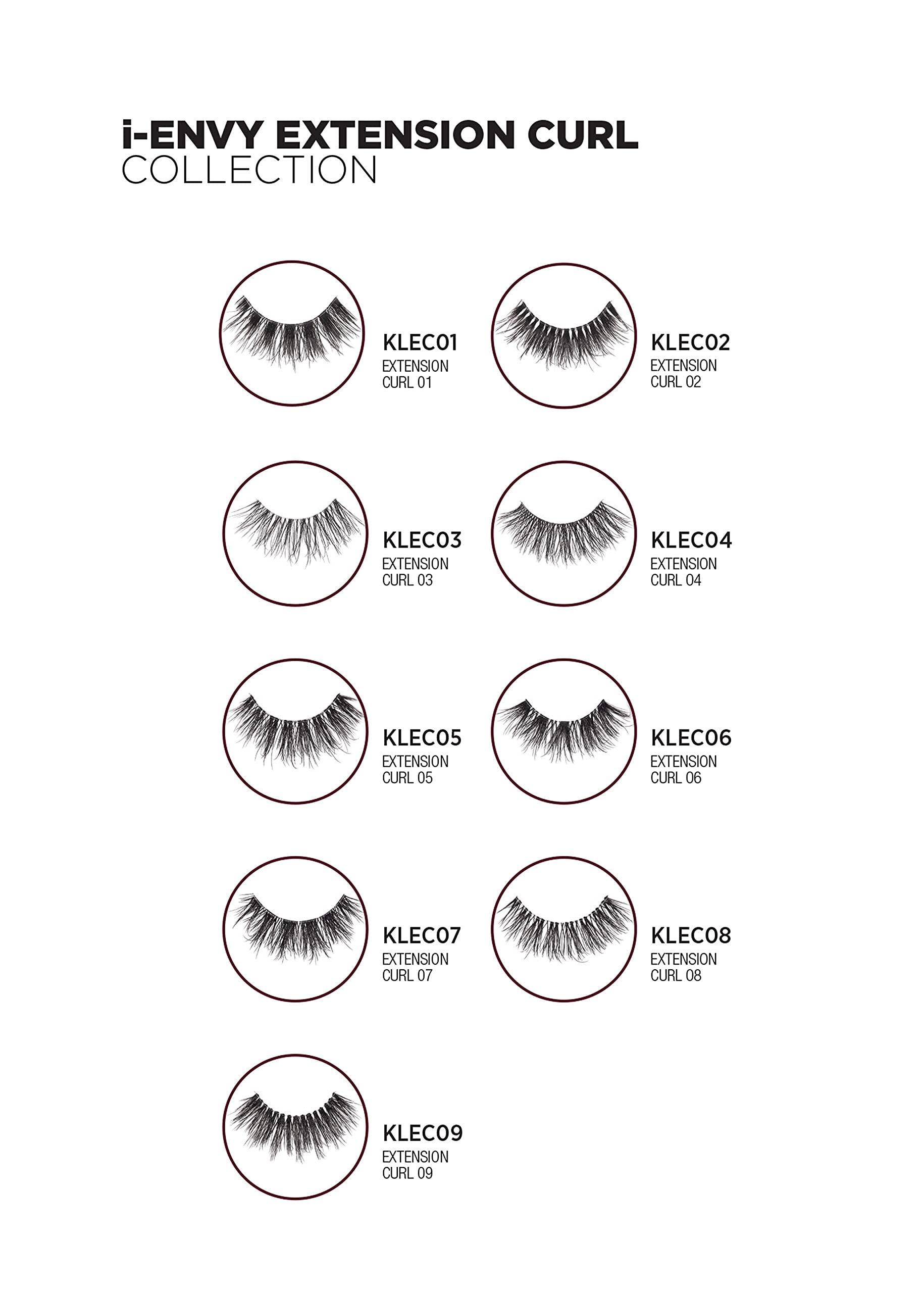 KISS i-Envy False Eyelashes L Curl Natural Lashes Salon Lash Extension Effect