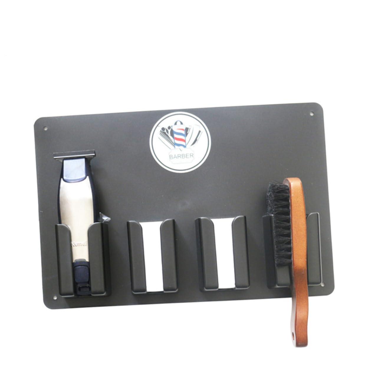 Ipetboom Ipetboom Rack Trimmer Hair Dryer Clipper Salon Organizer Hair Holder Hairdressing Tool Holder Hair Clippers Hairdressers Scissors Salon Clipper Wall Holder Hairdresser Bag Black