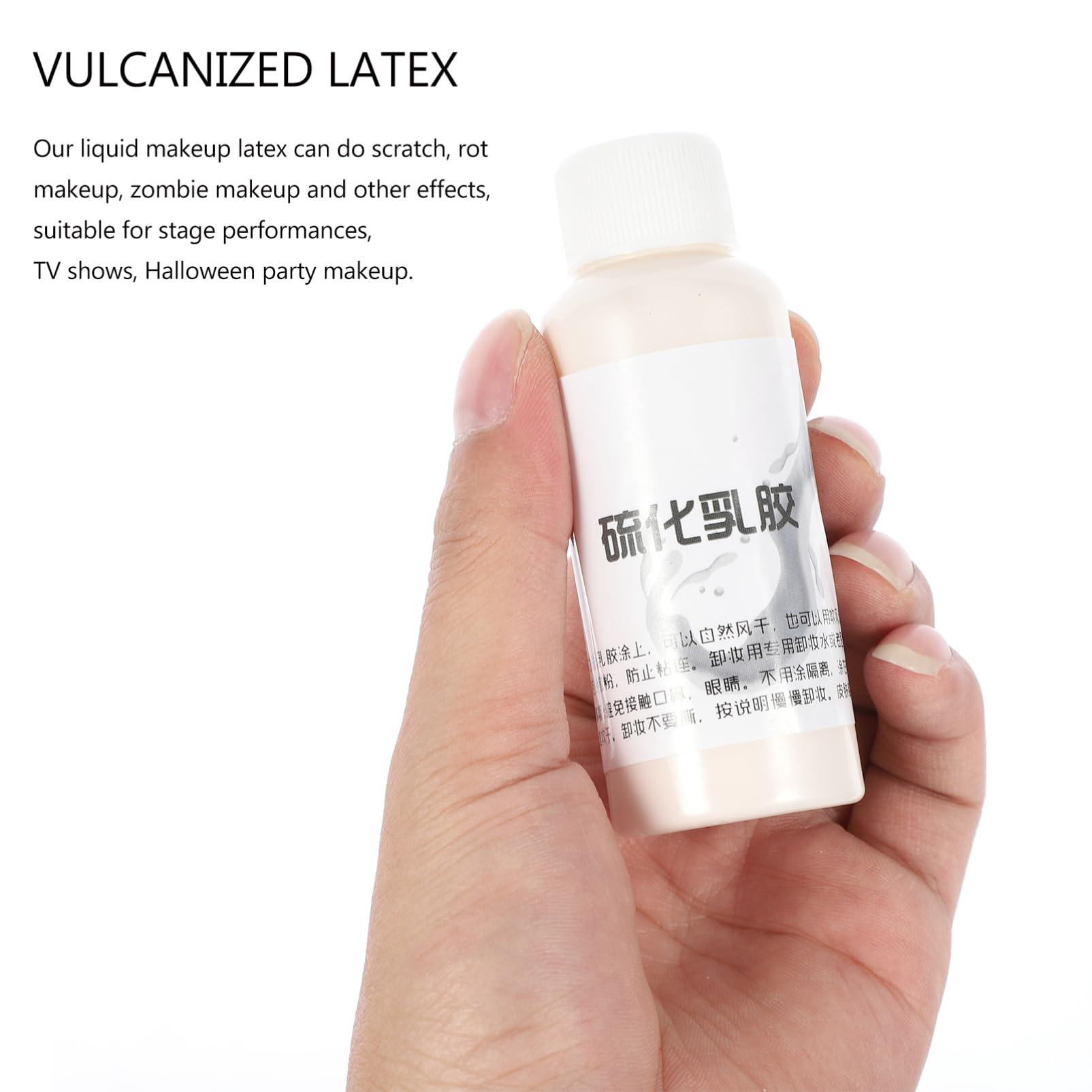 Healvian Healvian Makeup Liquid Latex,Halloween Latex Makeup,Halloween Old Age Wrinkle Makeup Latex for Performance Cosplay,Adhesive Latex for Halloween, Cosplay, Movie Makeup