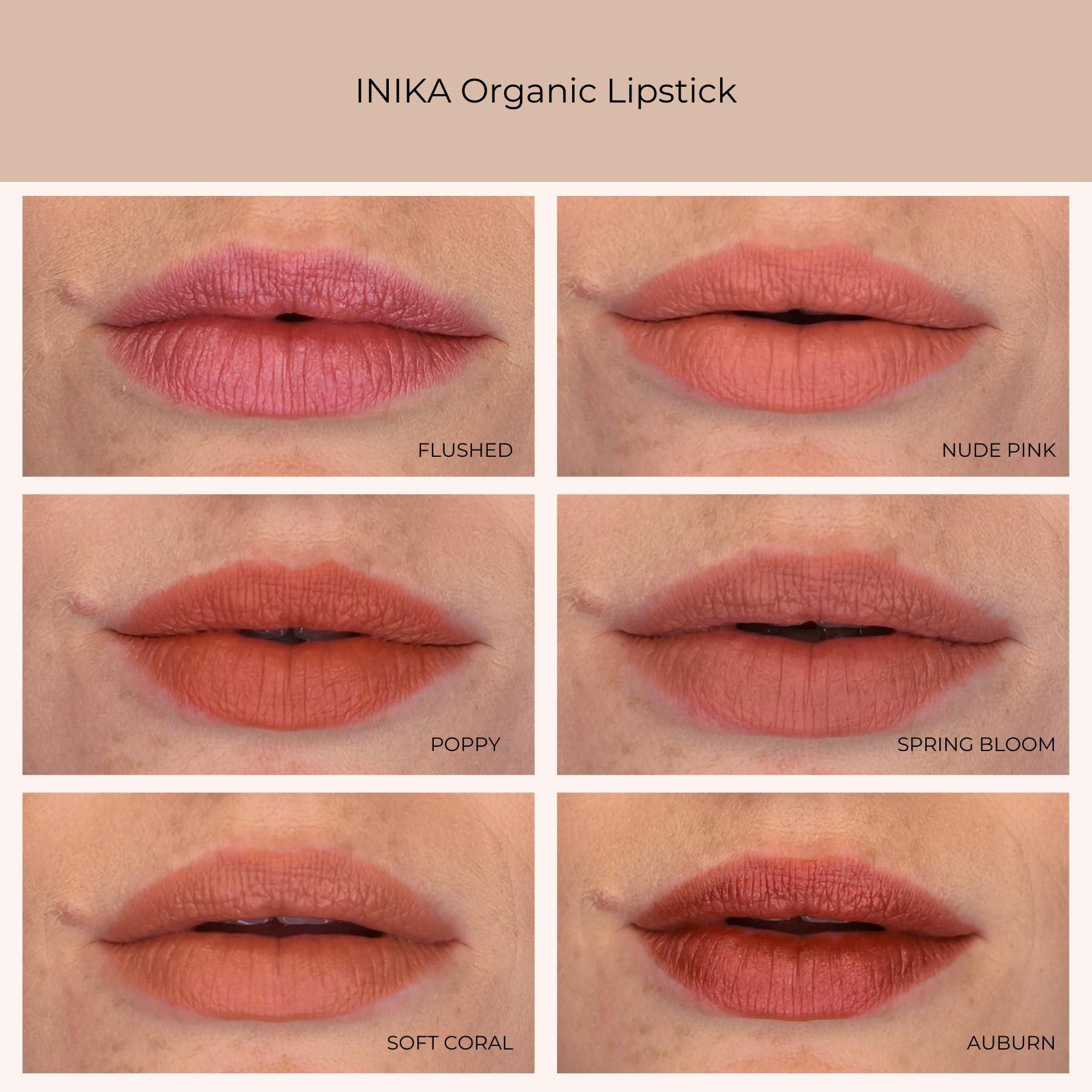INIKA INIKA Organic Lipstick | Non-Toxic, Vegan and Cruelty-Free Makeup Enriched with Jojoba Oil, Moisturizing Shea Butter and Long-Lasting Pigment | Auburn