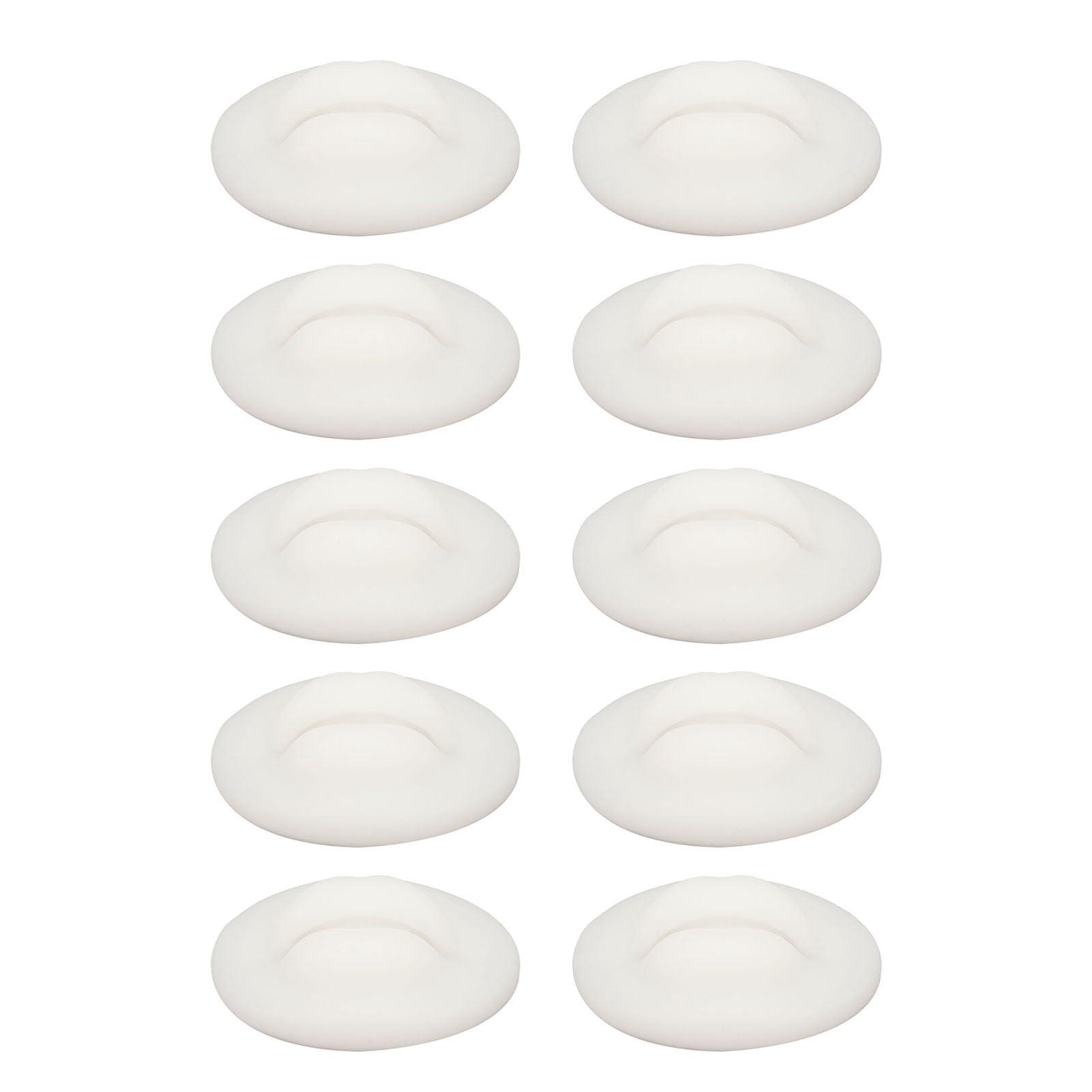 Diydeg Fake Lips, 10PCS Silicone Soft Flexible 3D Open Mouth Easy to Apply Colour Practice Lips Highly Reproducible Portable Silicone Lips Model for Makeup Practice (Semi Transparent