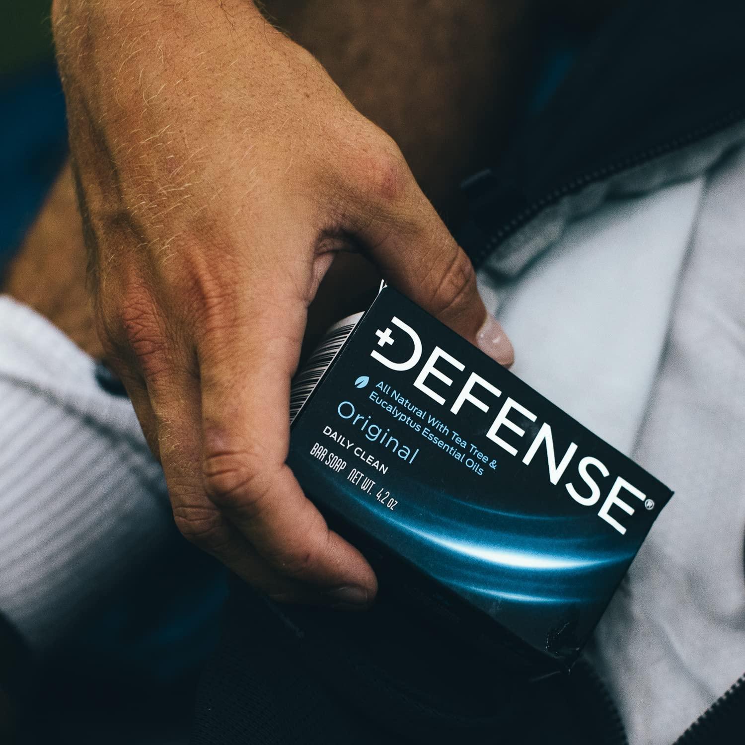 Defense Soap Defense Soap 5pk All Natural Tea Tree Bar Soap for Men | Made by Wrestlers with Tea Tree Oil & Eucalyptus Oil to Promote Healthy Skin