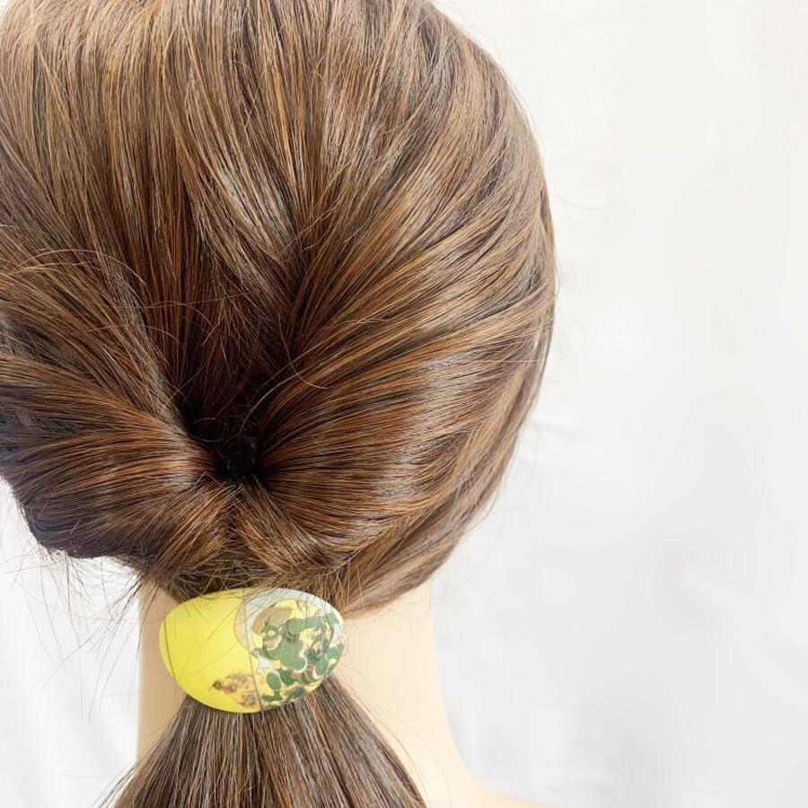 Generic Ship from japanHair tie elastic2 & Barretter SET japanese Raijin Ukiyo-e Buddhist art kn-20602325 (Hair tie elastic2 & Barretter Set) GEISYA MAIKO