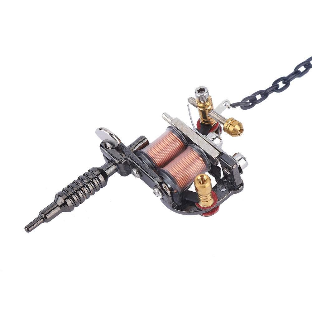 Salmue Tattoo Machine Key Chain, Fashion Charm Mini Tattoo Machine Key chain Tattoo Supply Keychain Tattoo Gun pendant Key chain Pendant Ornament(CX-3)