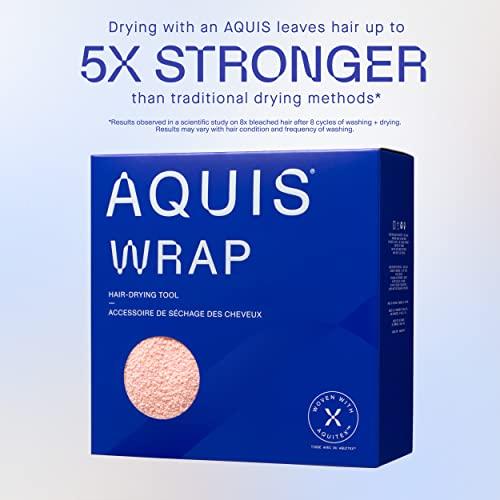 AQUIS AQUIS Hair Wrap Hair-Drying Tool, Water-Wicking, Ultra-Absorbent Recycled Microfiber