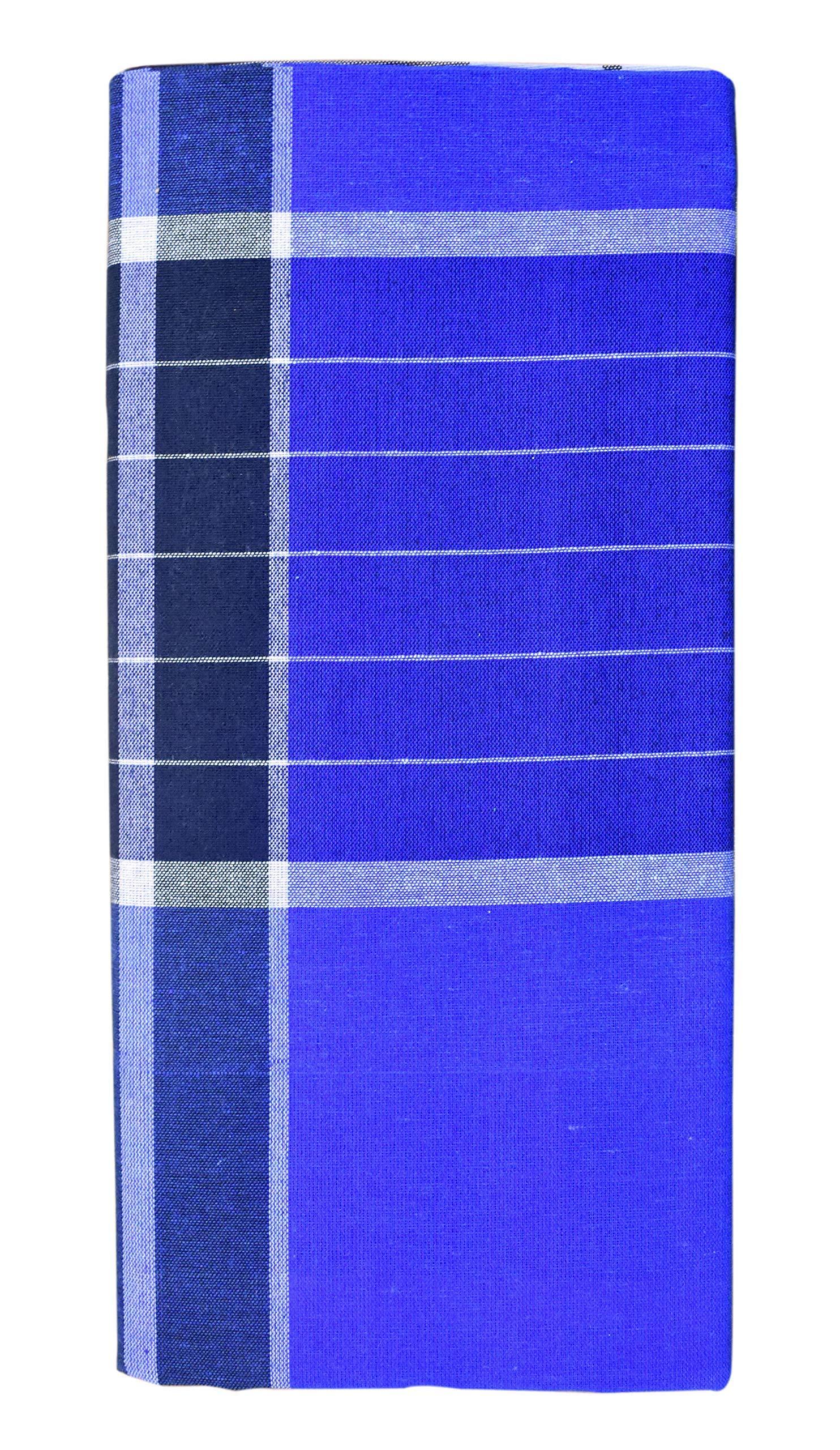 PG COUTURE PG COUTURE Stitched LUNGI // Closed LUNGI Cotton lungies for Men (Multi-Coloured Pack of 4)|| Assorted Checks_2 Meter