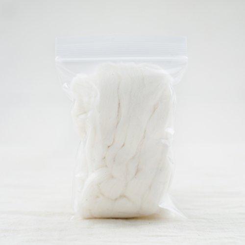 AMOZA Japanese Organic Cotton Sliver 13 Feets 100% Organic Unbleached [Made in Japan] (1 Pack)