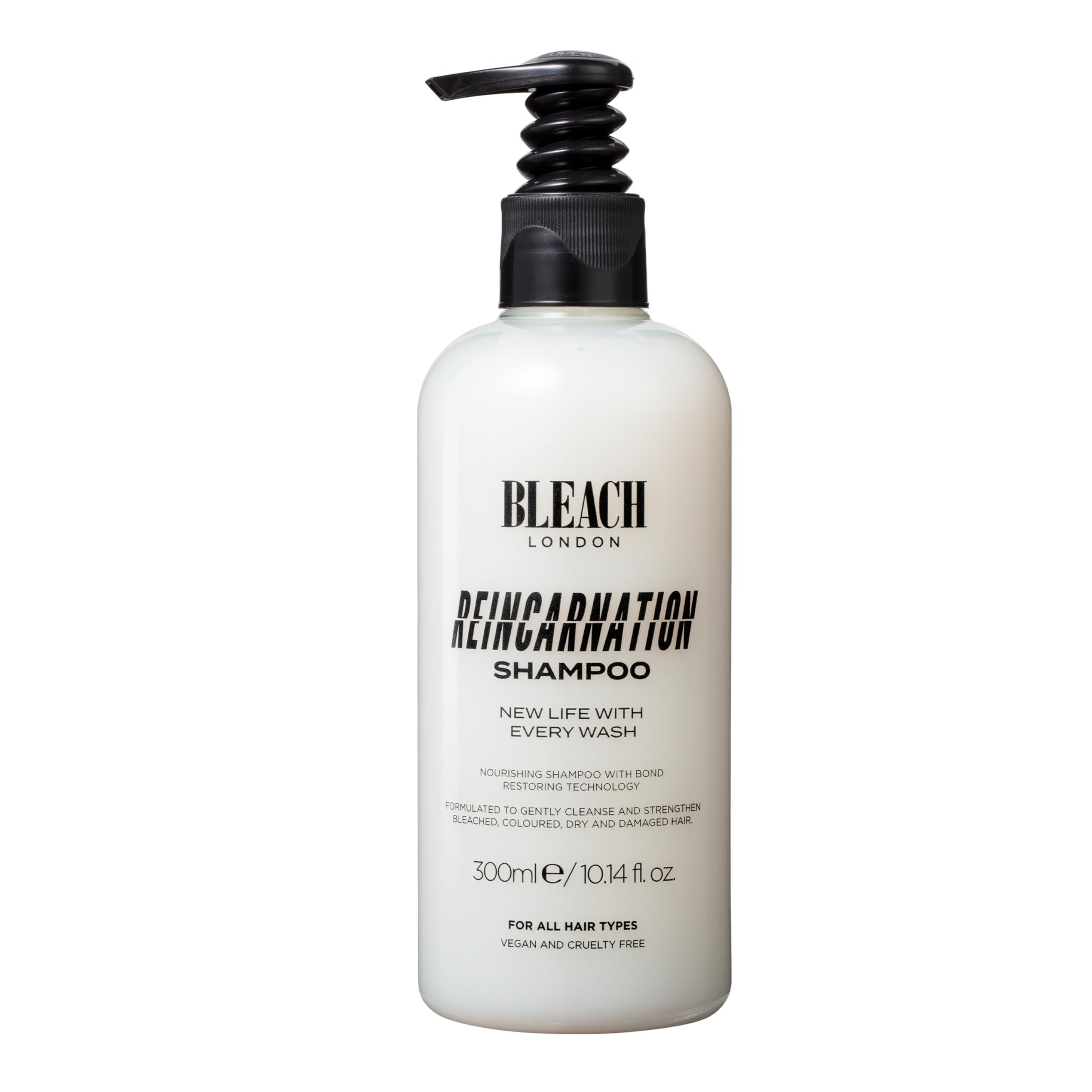 Bleach London Bleach London Reincarnation Bond Restoring Shampoo: Strengthening Daily Shampoo for All Hair Types - Vegan & PETA-Approved - (300ml / 10.1oz)