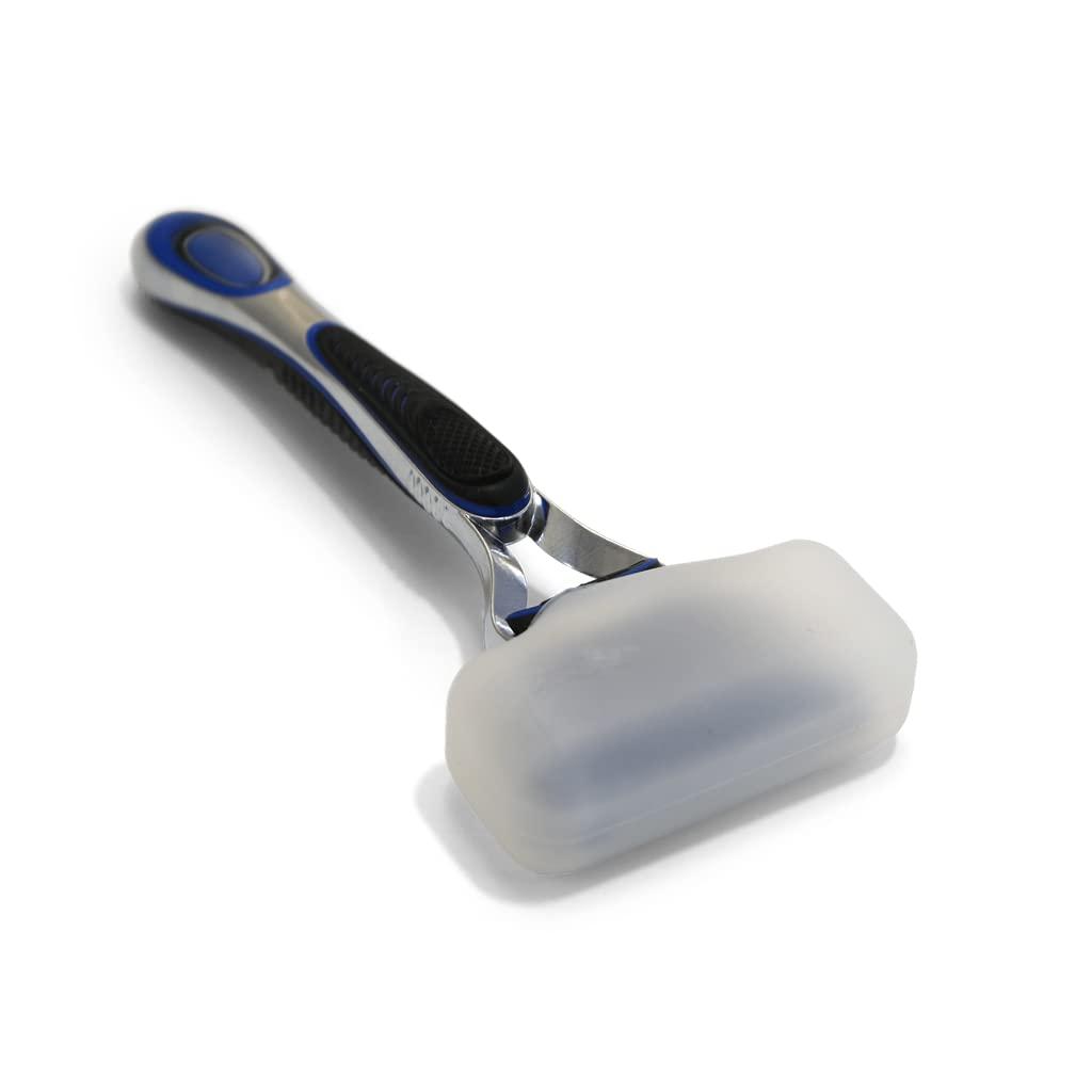 Coghlan\'s Coghlan\'s Silicone Razor Covers, Dishwasher Safe, Blue and Clear, 2 Pack