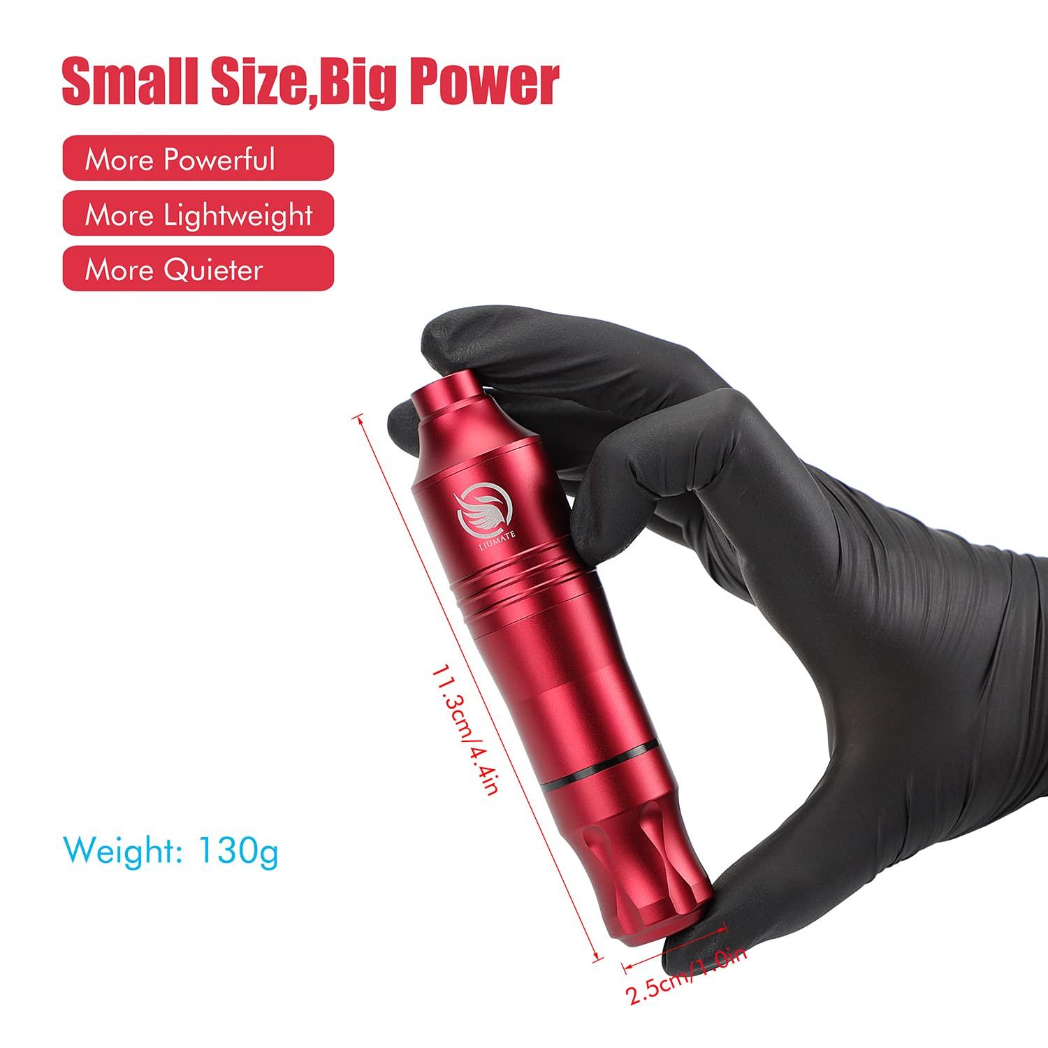 LIUMATE Tattoo Kit, Tattoo Pen Kit Rotary Tattoo Machine Kit Professional Complete Tattoo Gun Kit with Power Supply 20 Cartridge Needles 6 Color Tattoo Ink