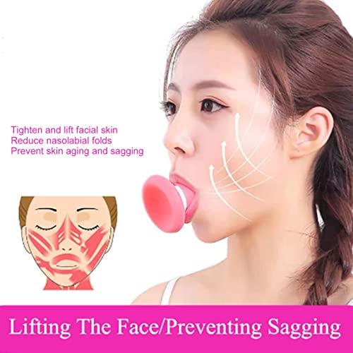 FILFEEL Face Exerciser, Facial Yoga for Skin Tighten Firm, Jaw Exerciser Trainer, Face Lifting, Tightening Nasolabial Folds, Double Chin Breathing Exercise Device, Removal Shaping Slimming Tool