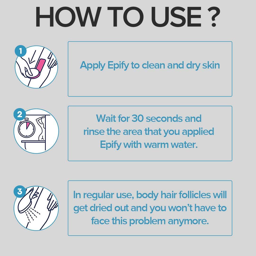 epify by bubbly Epify Intimate Hair Removal Cream for Men and Women - Sensitive Skin, Pubic & Bikini Areas (Pack of 3)