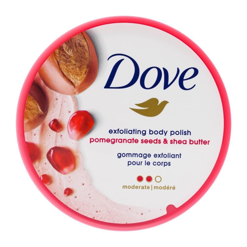 Dove Dove Scrub Pomegranate & Shea Butter For Silky, Soft Skin Body Scrub Exfoliates and Provides Lasting Nourishment 10.5 oz