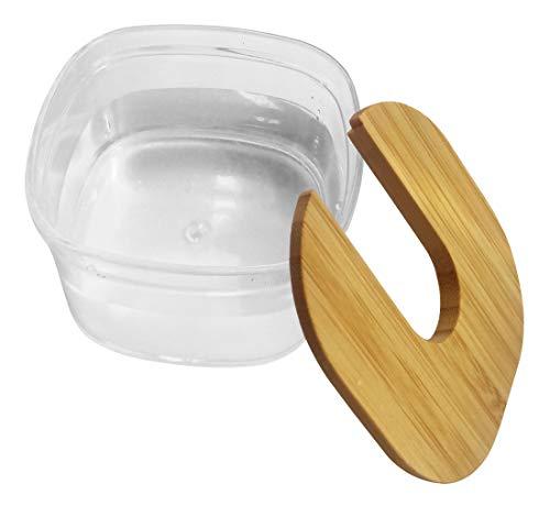 FitSan FitSand Bamboo Shaver Rinse Stand Compatible with Skull Shaver Pitbull Platinum PRO Electric Razor, Electric Pitbull, Palm, Butterfly Kiss, Butterfly Pro and Bald Eagle Shavers