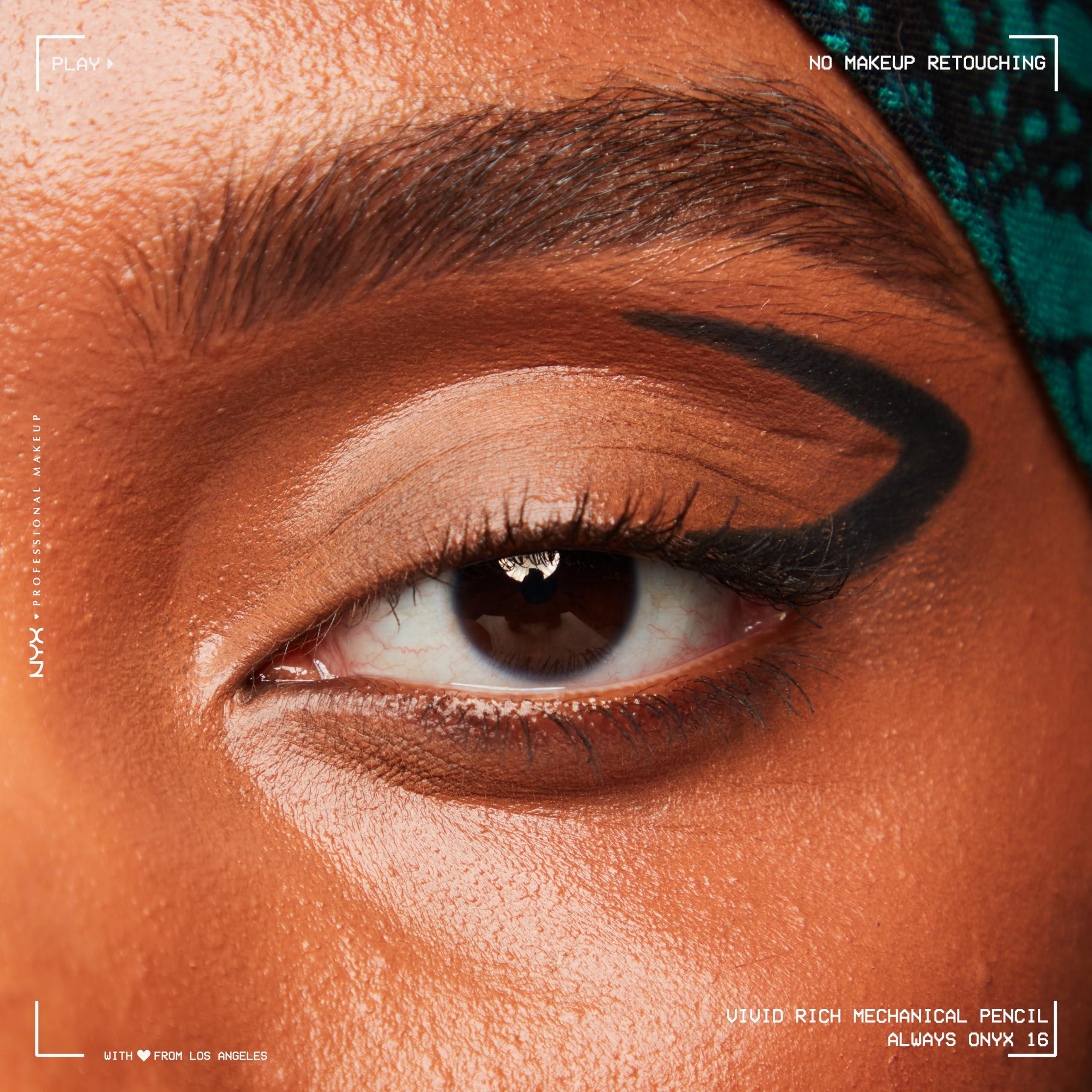 NYX PROFESSIONAL MAKEUP NYX Vivid Rich Mechanical Eye Pencil Bundle with 2 Creamy Retractable Eyeliners - Sapphire Bling Deep Blue and Always Onyx Black