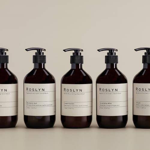 ROSLYN ROSLYN Aromatic Hand Wash, Scented Liquid Hand Soap, Pack of 1, 16.9 fl oz, Hinoki, 100% Vegan