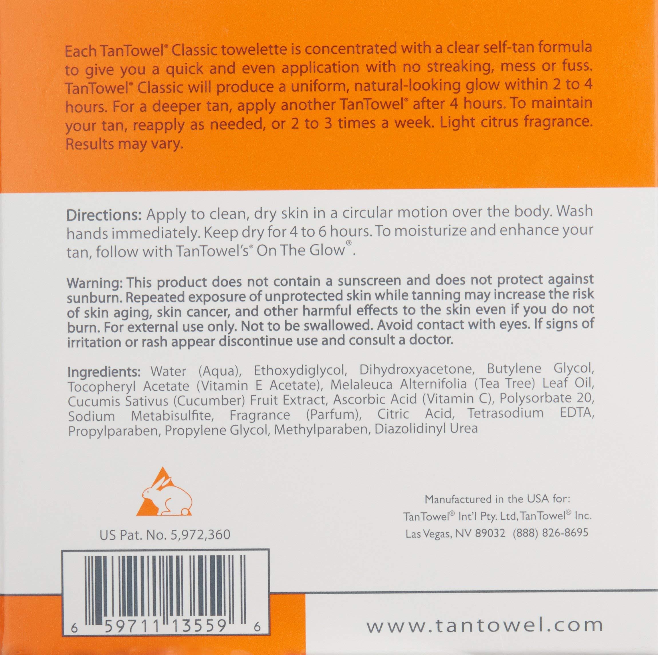 Tan Towel Tan Towel Tan Towel Full Body Classic 5 Pack, 0.5 FL OZ Each