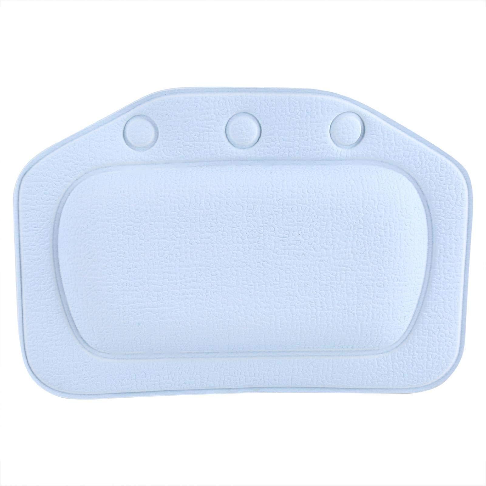 Alvinlite Alvinlite Bathtub Pillow, Soft Foam Padded Spa Bath Pillow Tub Headrest Neck Back Shoulder Support Cushion #01 (Blue)