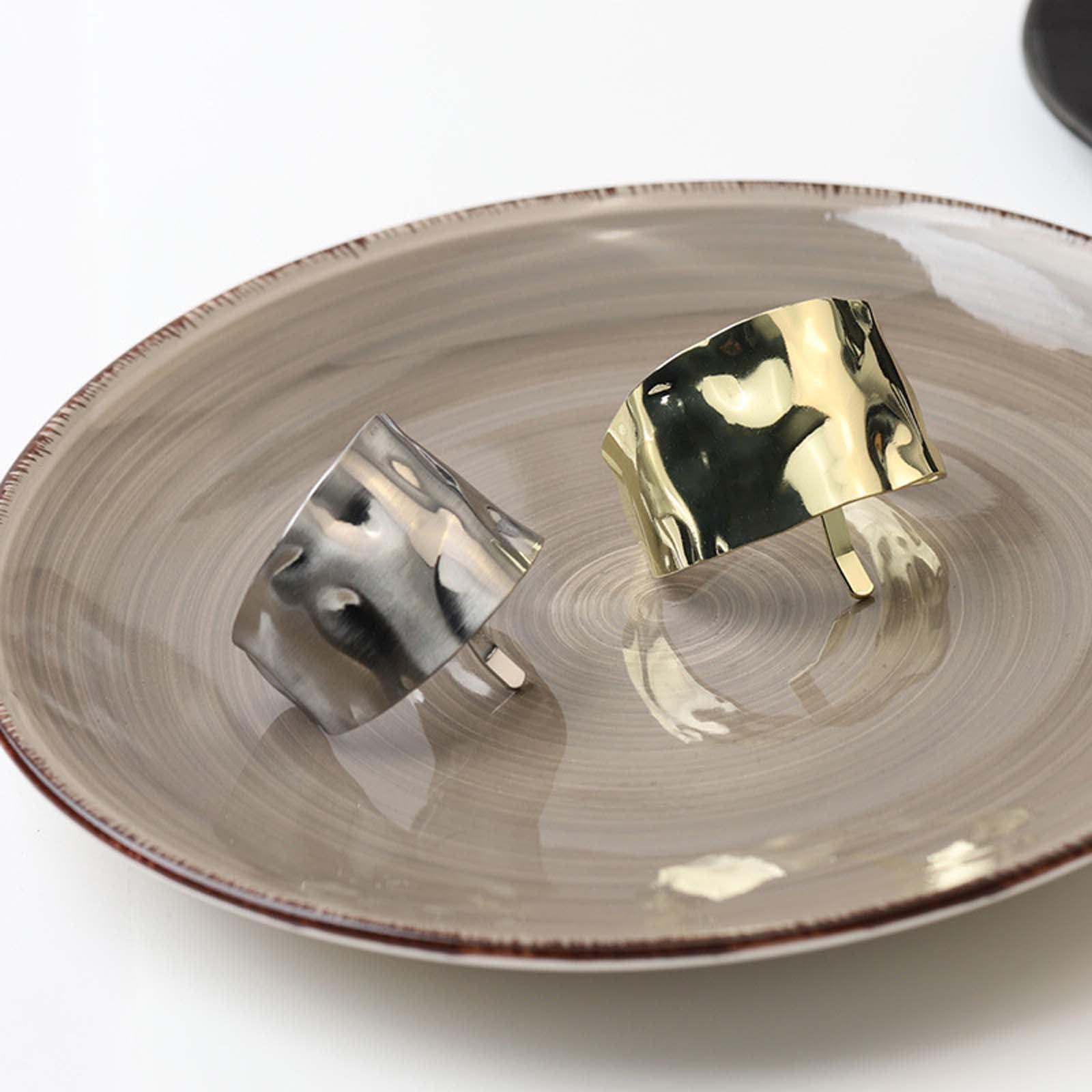 Generic Ponytail Holder Hair Clips, Lava High Ponytail Buckle Hair Cuff, Metal Dress Up Hair Ring, Cuff Hair Tie,Gold Ponytail Cuff,Long Tail Clip with Hooks (Silver (1PC), Narrow side)