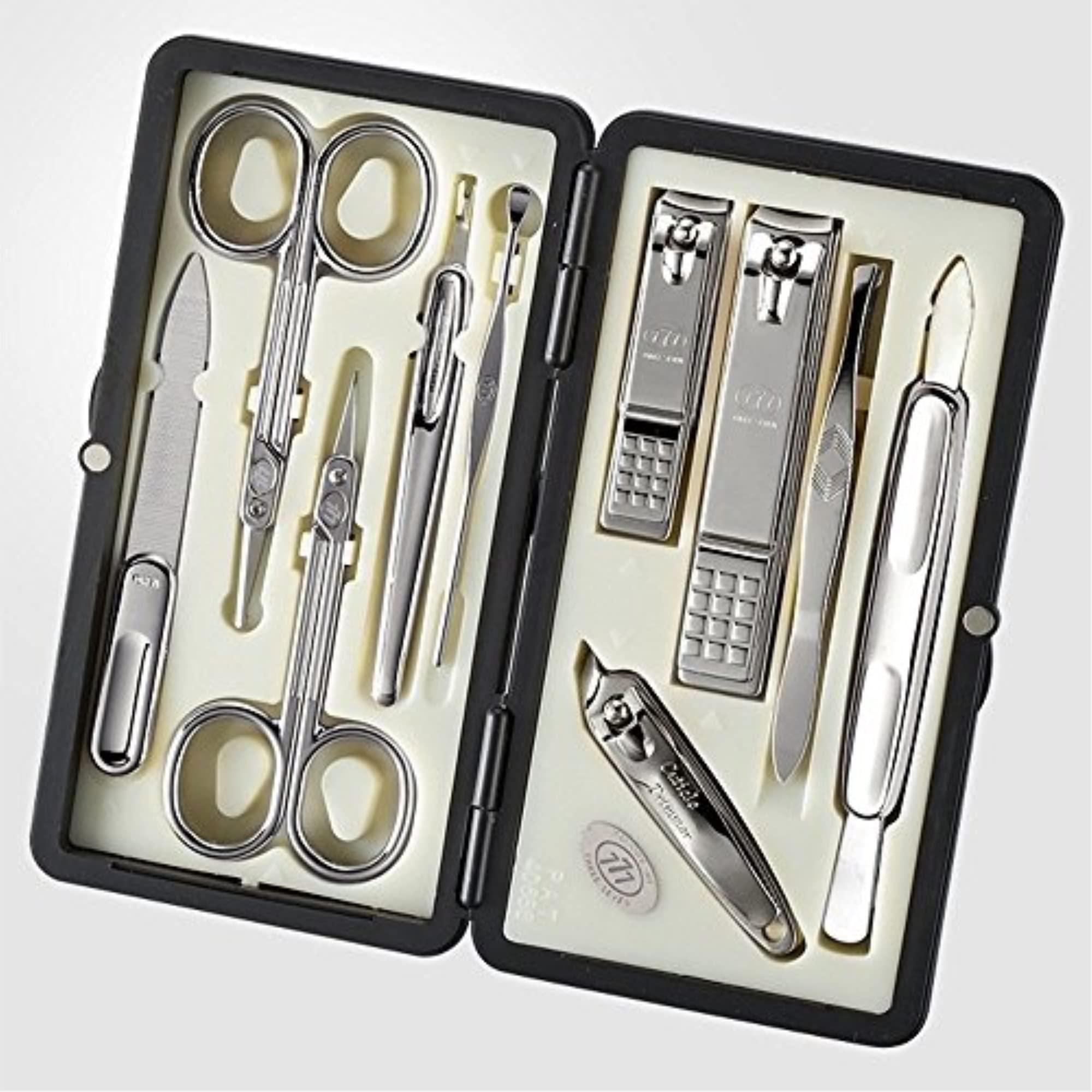 Three Seven (777) World No. 1. Three Seven (777) Travel Manicure Grooming Kit Nail Clipper Set (10 PCs, TS-2100BC), MADE IN KOREA, SINCE 1975.