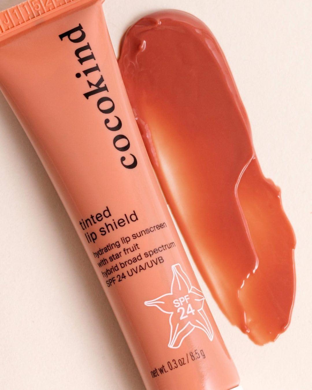 Cocokind Tinted Lip Shield by Cocokind, Lip Oil with SPF 24, Hydrating Lip Gloss to Protect, Moisturize, and Soothe, Made with Starfruit Extract, Lip Sunscreen, 0.3 Oz