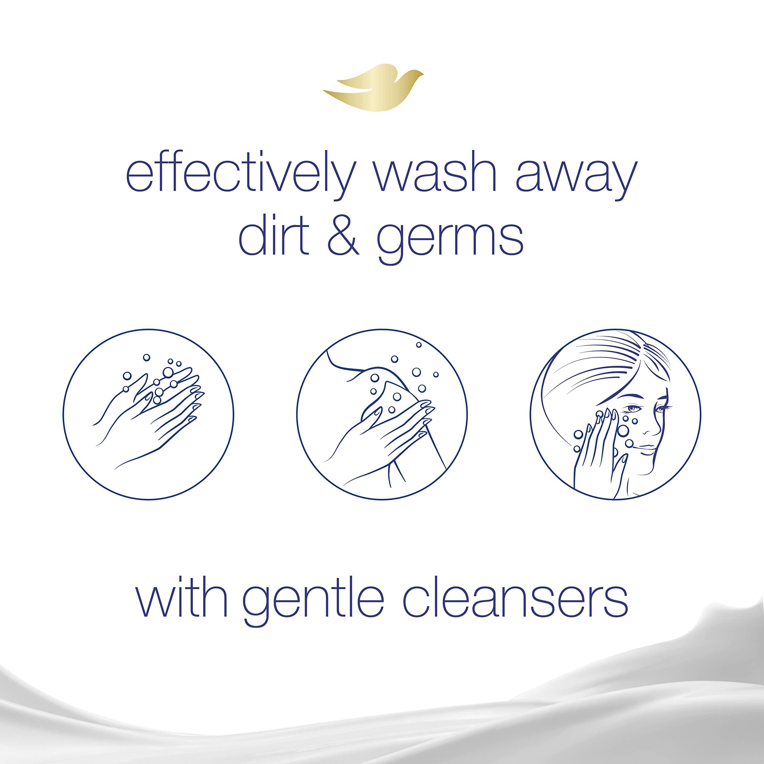 Dove Dove Cucumber Green Tea and Coconut Milk Beauty Bars for Softer Skin More Moisturizing Than Bar Soap 6 Bars 3.75 oz Each