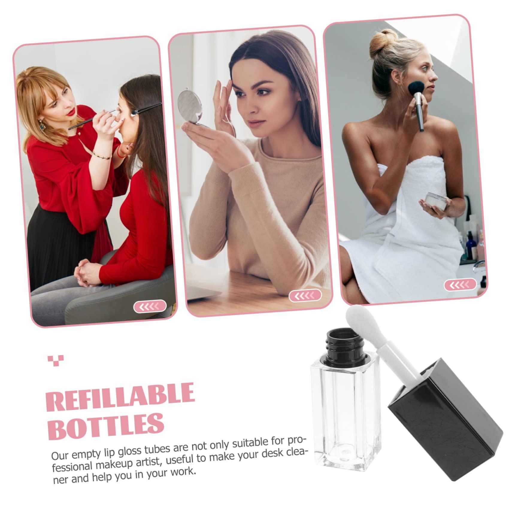 SKISUNO SKISUNO 12pcs Refillable Lip Gloss Tubes Empty Containers for Diy Women's Beauty Supplies 5ml Bulk Pack